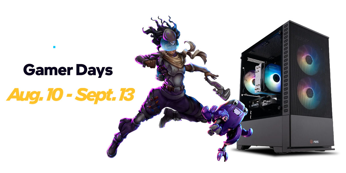 Intel gamer characters celebrating Intel Gamer Days